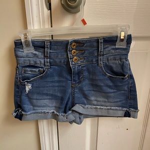 Denim shorts